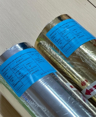 Good price Yazdırılabilir ayna yansıtıcı metalize BOPP/PET Film Termal Lamine Malzemesi çevrimiçi