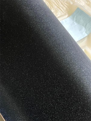 Good price Çerezleme makineleri için uygun Comestic ambalaj için ön kaplama Black Glitter Lamination Film çevrimiçi