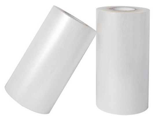 Good price Hızlı Paketleme Substrate 25 Mikron Parlak BOPP Çift Yapışkan Kaplama Filmi 3600mm Jumbo-Roll'da Nemden Korunmak İçin çevrimiçi