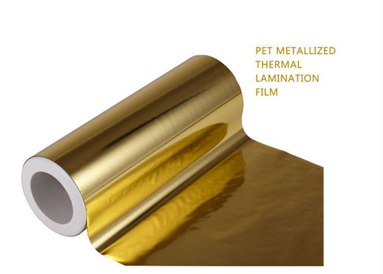 Good price Altın Kaplama PET Laminasyon Filmi Poliester Paketleme 1000mm Karton Kağıt için çevrimiçi
