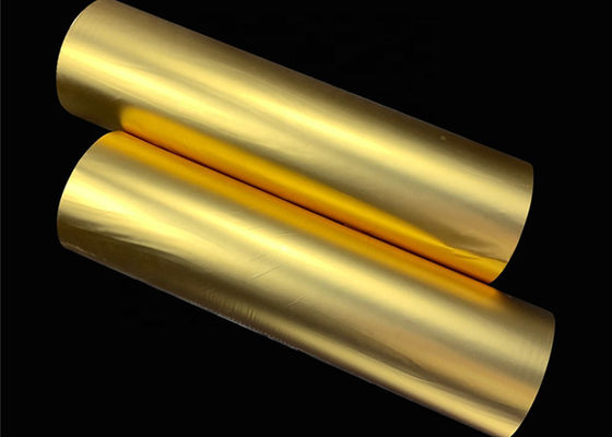 Good price Metallik Parlak Yüzey BOPP Termal Laminasyon Filmi Altın 1500m Hediye Sarma için çevrimiçi