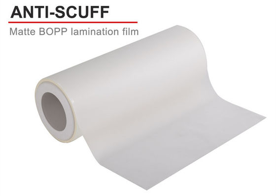 Good price Çakışmaya dayanıklı yapışkan Bopp Matt Film Rulo sıcak damgalama için 28mic 4000m çevrimiçi